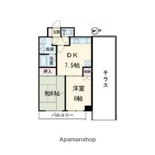 ファミリオン南葛西【6階】の間取り