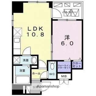 カナン クロエ 門前仲町【3階】の間取り
