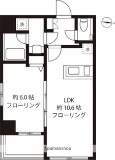 ブルーミング西麻布【6階】の間取り
