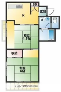 錦糸町パークハイツ第二宮田ビル【4階】の間取り
