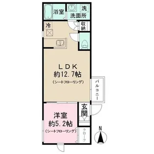 LA VERDURE(ラ ベルデュール)【1階】の間取り