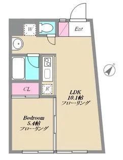 ウォーブラー南阿佐ヶ谷【1階】の間取り