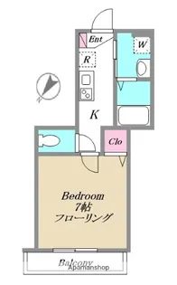 エントラーダ狛江【302号室】の間取り