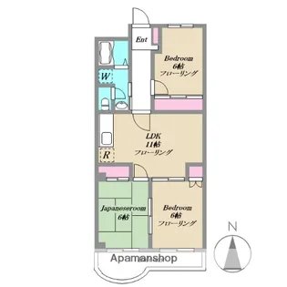 グランドール・ノブ【202号室】の間取り
