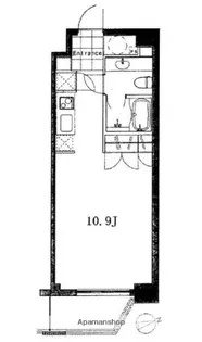 フレンシア麻布十番ノース【2階】の間取り