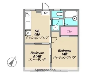 エステートピア追浜【1階】の間取り