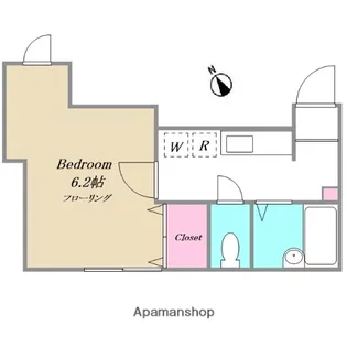 アメズベリー目黒【105号室】の間取り