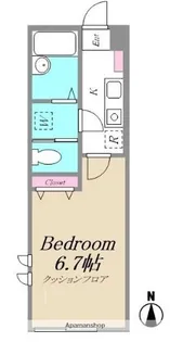 NICOLE GARDEN【301号室】の間取り