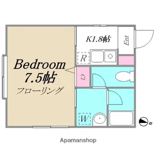 ソレドS【201号室】の間取り