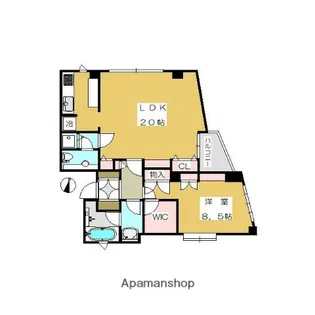 エスター南麻布【3階】の間取り