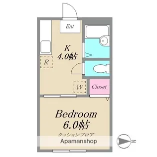 カルチャーコーポⅡ【103号室】の間取り