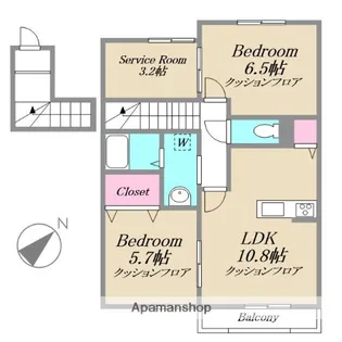 プリムローズ【201号室】の間取り