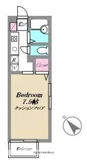 サンライン・ダイキュウ B棟【2階】の間取り