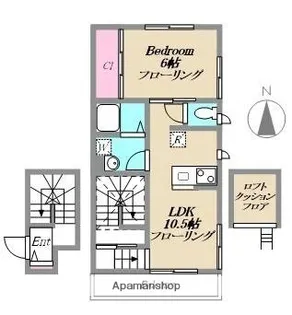 SOTTOTETTO【2階】の間取り