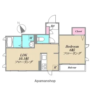 青葉ハイツ【202号室】の間取り