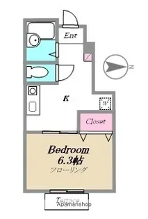 グリーンハイツⅡ【102号室】の間取り