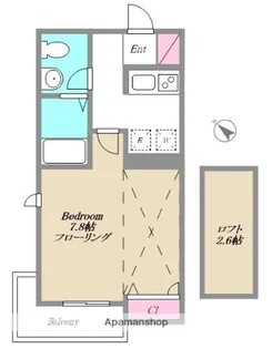 アルカディア【201号室】の間取り