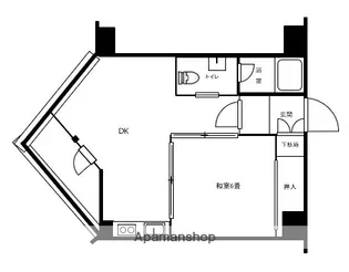 中銀高輪マンシオン【10階】の間取り
