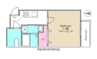 シェ・モア目黒Ⅱ【101号室】の間取り