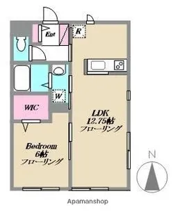 グリーンウッドロッジ【101号室】の間取り