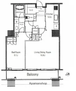 白金タワー【31階】の間取り