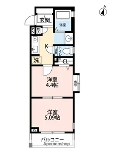 クレメント白金JP【1階】の間取り