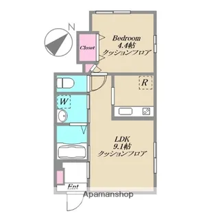 Mレガート【1階】の間取り