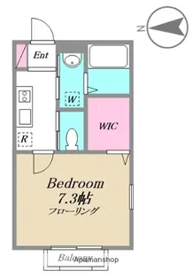 パルク・ド・エール【103号室】の間取り