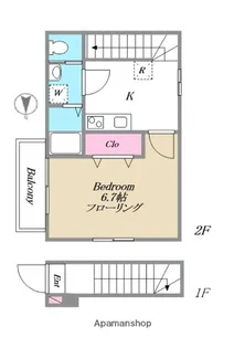 VIE−ΑWAKASA【2階】の間取り