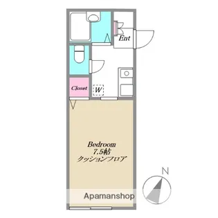 ウィスタリア【102号室】の間取り