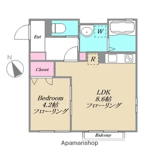 グランシャリオ【202号室】の間取り