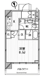 アーデン麻布十番【8階】の間取り