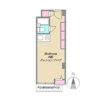 ライオンズマンション六本木【208号室】の間取り