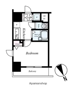 パークウェル麻布十番【6階】の間取り