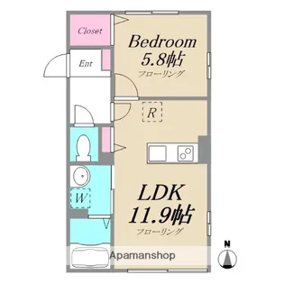 ハイブリッドメゾン【1階】の間取り