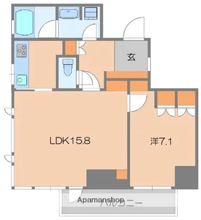 グランドメゾン白金三光坂【4階】の間取り
