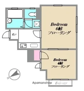 ALLEY【101号室】の間取り