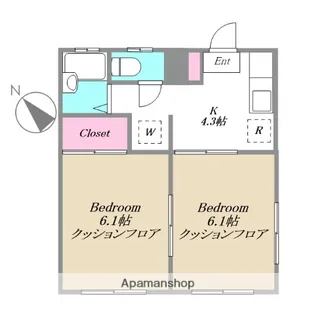 チェスナッツヒルズ【1階】の間取り