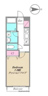 ソーレルーナB棟【2階】の間取り