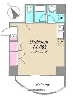 1Rの間取り画像