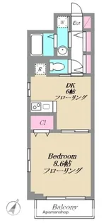 サンヴィラージュ【305号室】の間取り