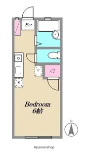 コーポ長谷川【1階】の間取り