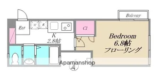 PRIMAVERA MASUDA【2D号室】の間取り