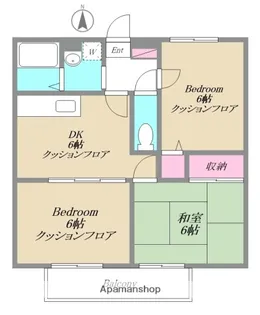 パレドール新小岩【1階】の間取り