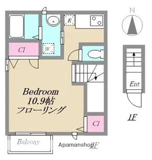 プリュマージュ【201号室】の間取り