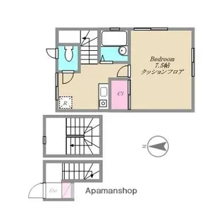 ジュネッス彩【3-A号室】の間取り