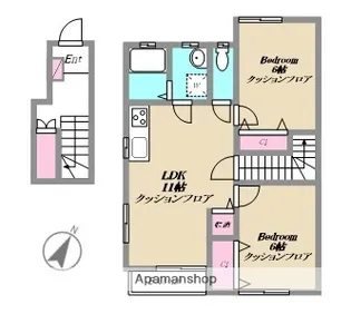 DOMICILE・UN【2階】の間取り