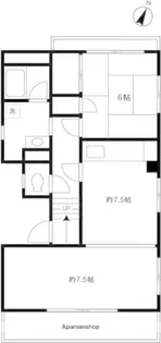 ワムス東麻布【4階】の間取り