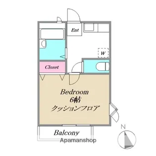 サンセイハイツ【2階】の間取り