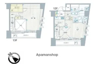 フォレシティ六本木【12階】の間取り
